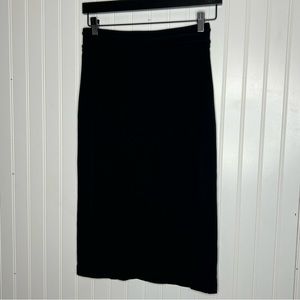 Doncaster Collection Black Stretchy Pencil Skirt With Detail at Waist 2